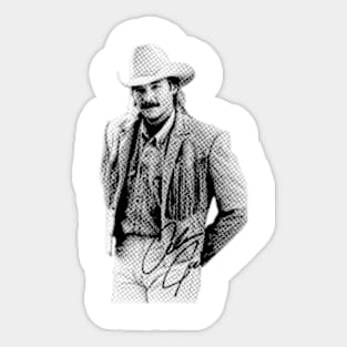 Alan Jackson 80s 90s - Vintage Halftone Style Sticker